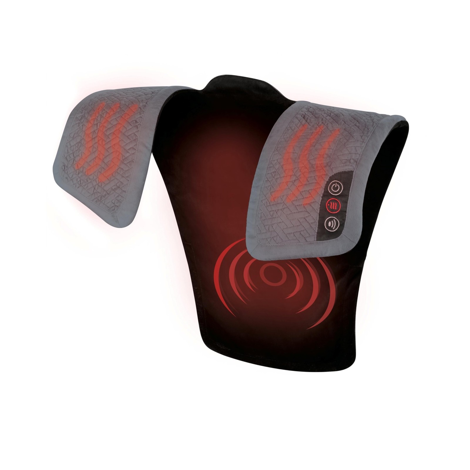 Homedics Vibration Heated Shoulder Massager Wrap, Comfort Pro Elite, Soft Fab…