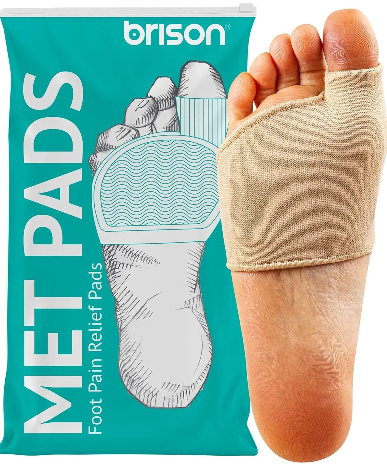 Metatarsal Pads for Women and Men Ball of Foot Cushion – Large