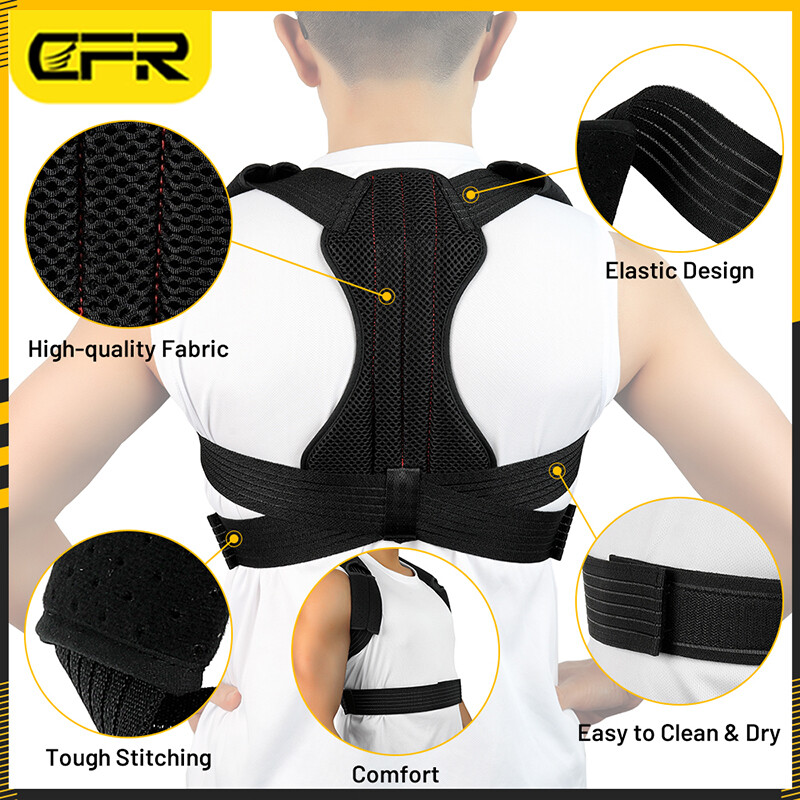 Adjustable Posture Corrector Back Support Shoulder Brace Clavicle Belt Men Women