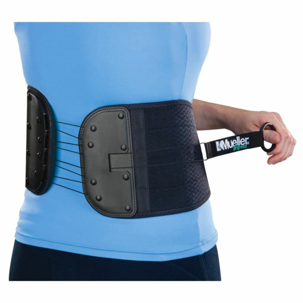 Mueller Adjustable Back and Abdominal Support Black Fits 32″ to 51″ waist 86741