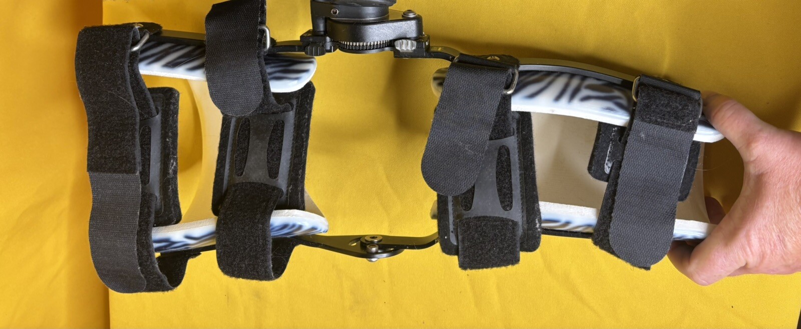 KS1R Ultraflex Custom Knee Right Leg Orthotic Brace Zebra Print