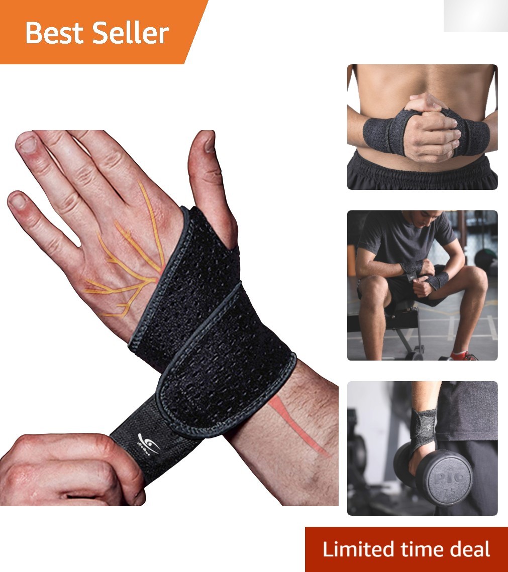 2 Pack Adjustable Wrist Support Wraps – Perfect for Sports & Daily Use