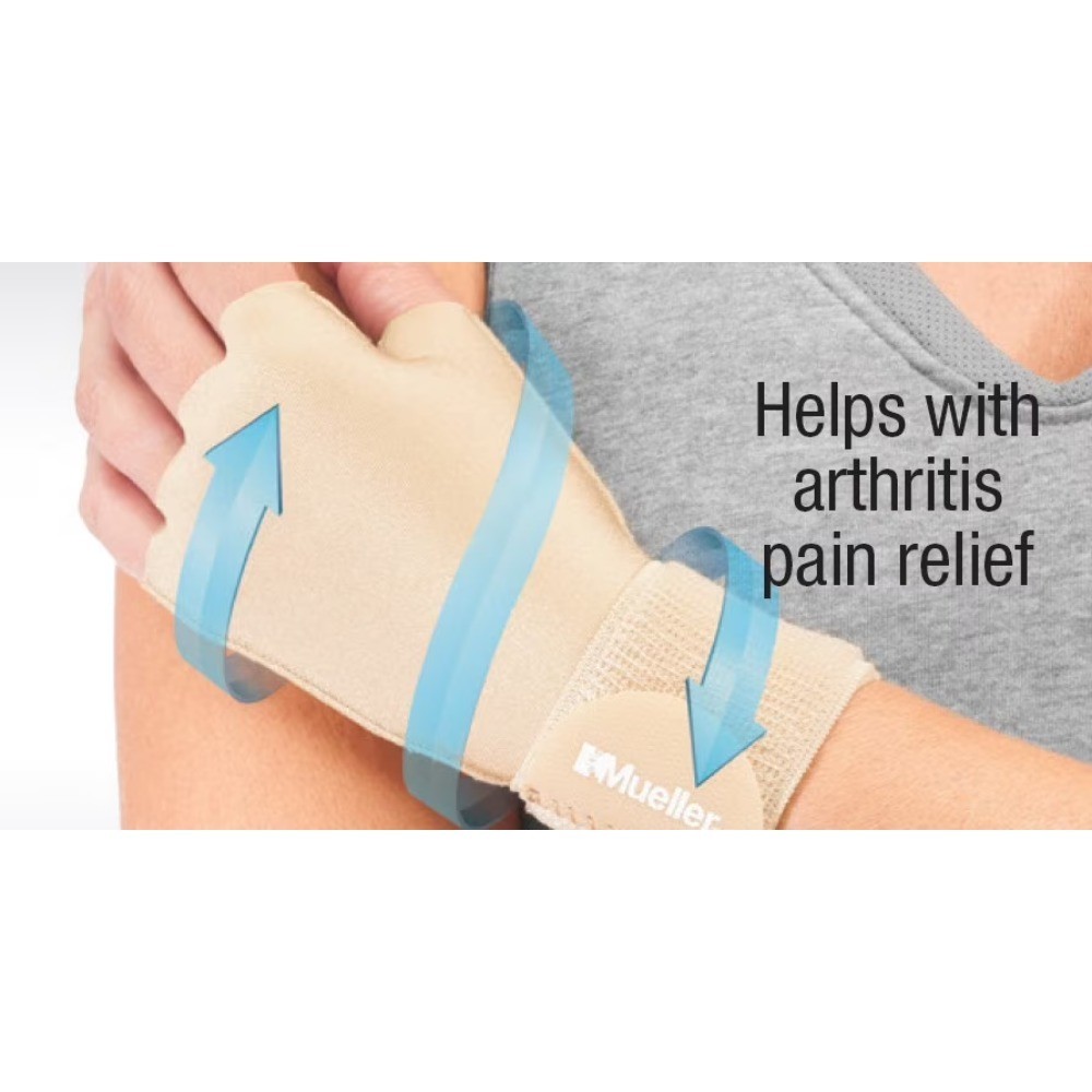 Compression Support Glove Beige Color Single Glove Moderate Support Unisex Small