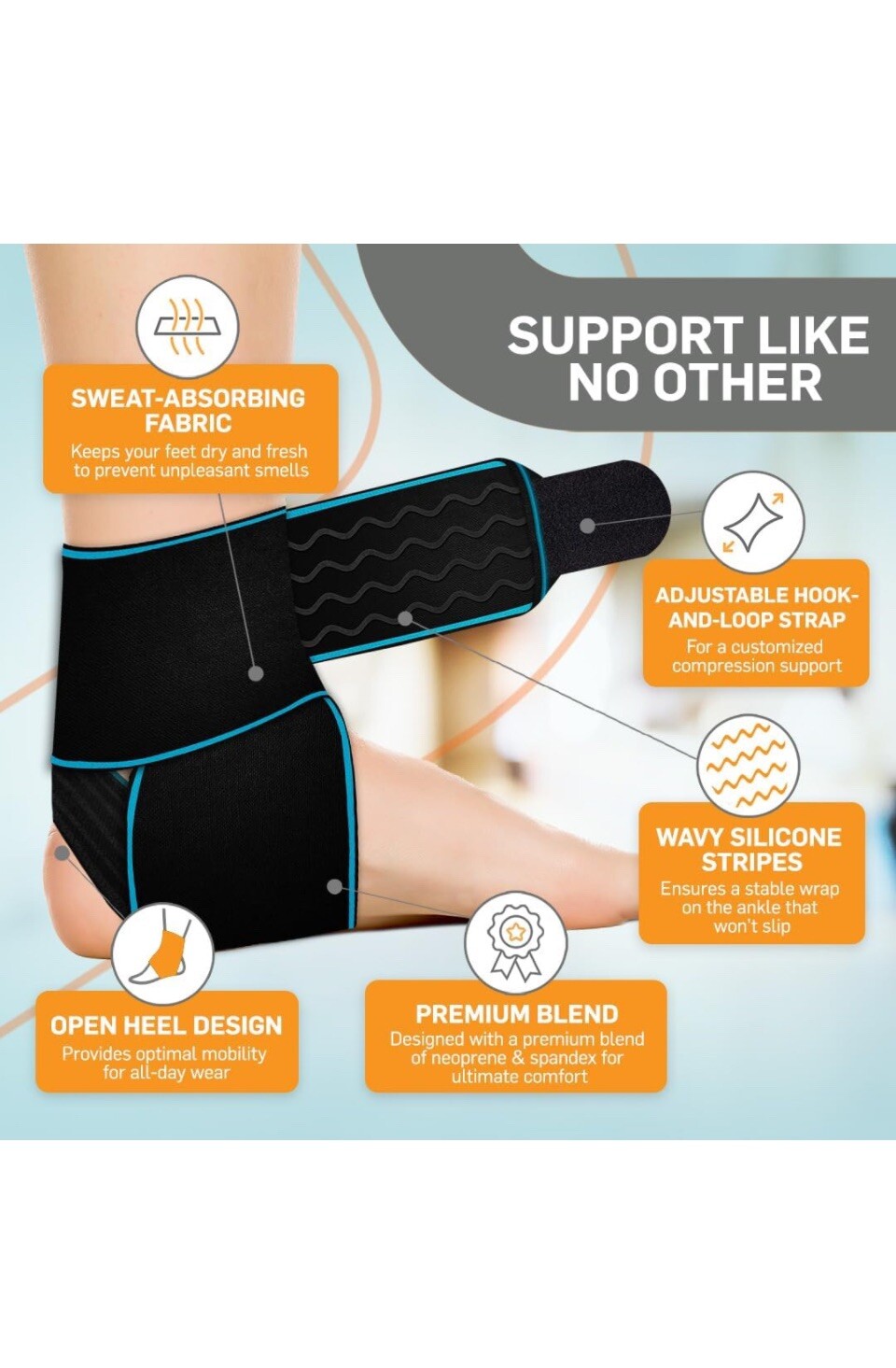BracEasy Ankle Brace for Sprained Ankle Ankle Support for Women & Men – Ankle…