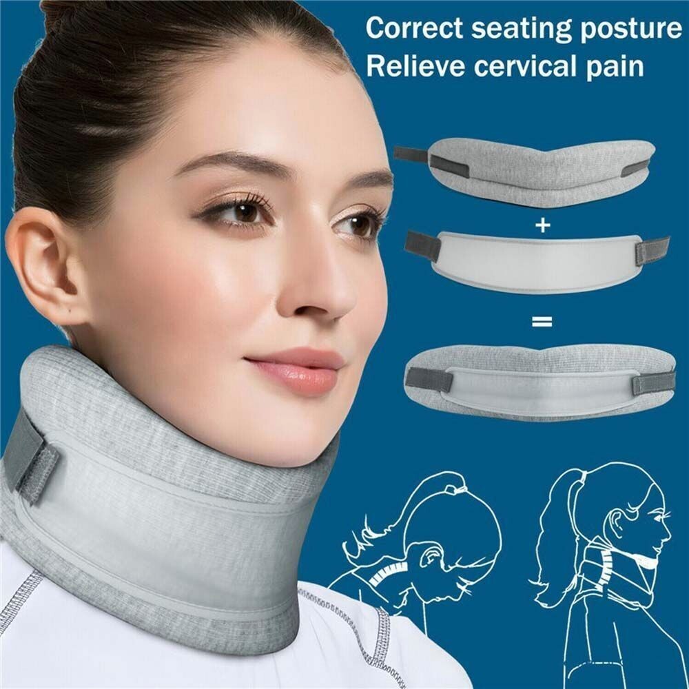 Professional Adjustable Cervical Collar Neck Traction Brace Support Pain Relief