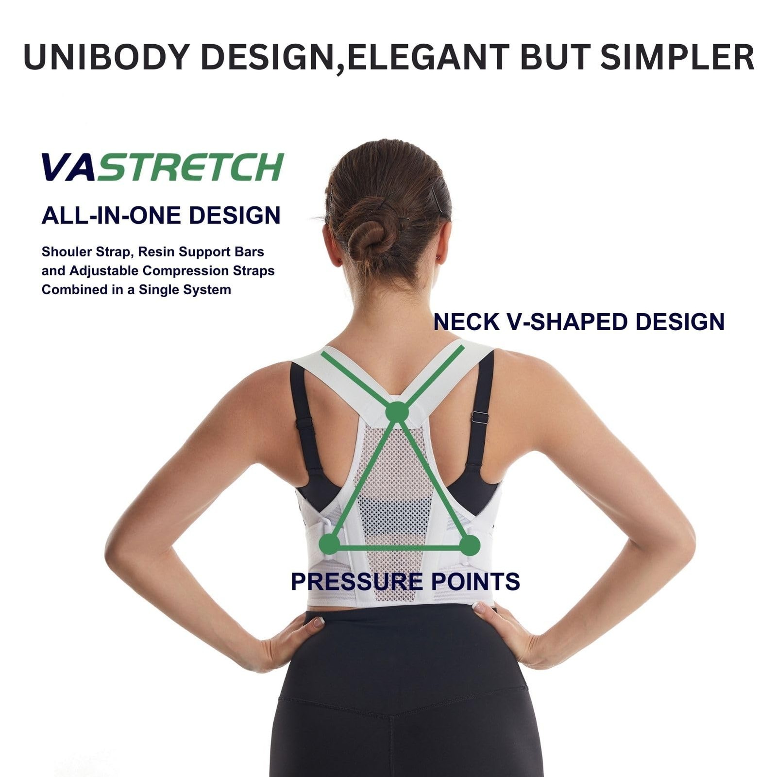Posture Corrector for Women,Upper Back Pain Support,Slim & Adjustable Shoulde…