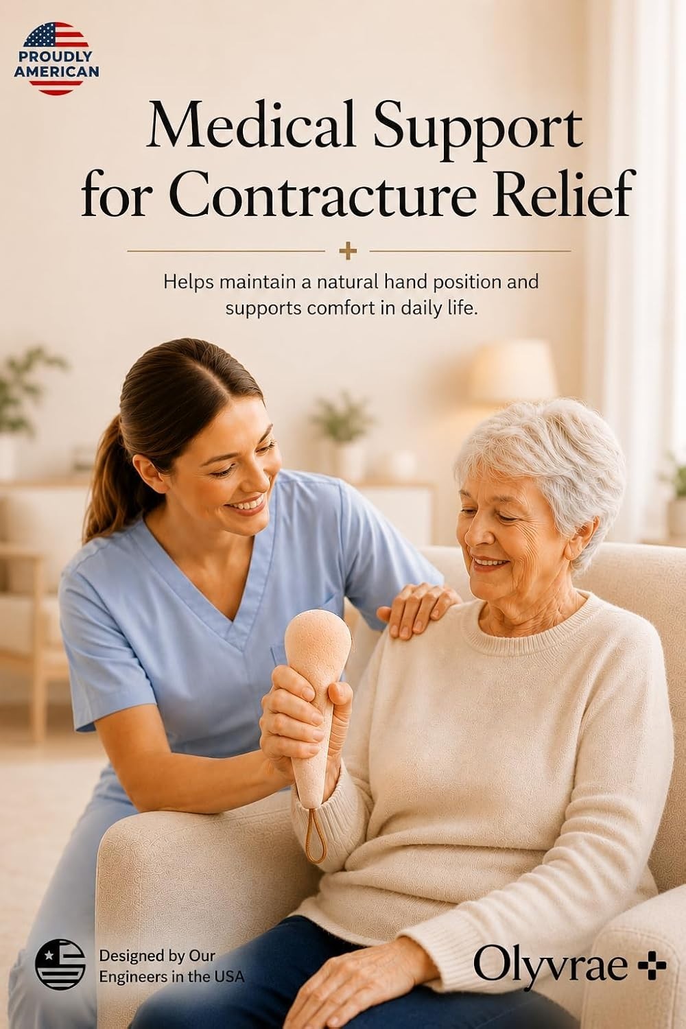 2 Pack Soft Hand Support Cushion Set for Elderly Alzheimers Contracture Cushions