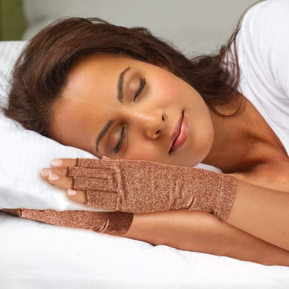 Breathable Fingerless Compression Gloves for Arthritis & Carpal Tunnel Relief