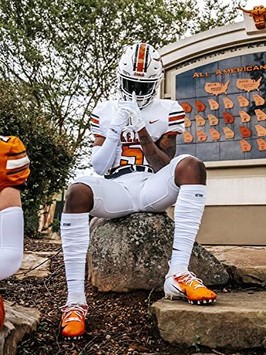 Nxtrnd Football Leg Sleeves, Calf Sleeves for Men & Boys, Sold as a Pair (White)