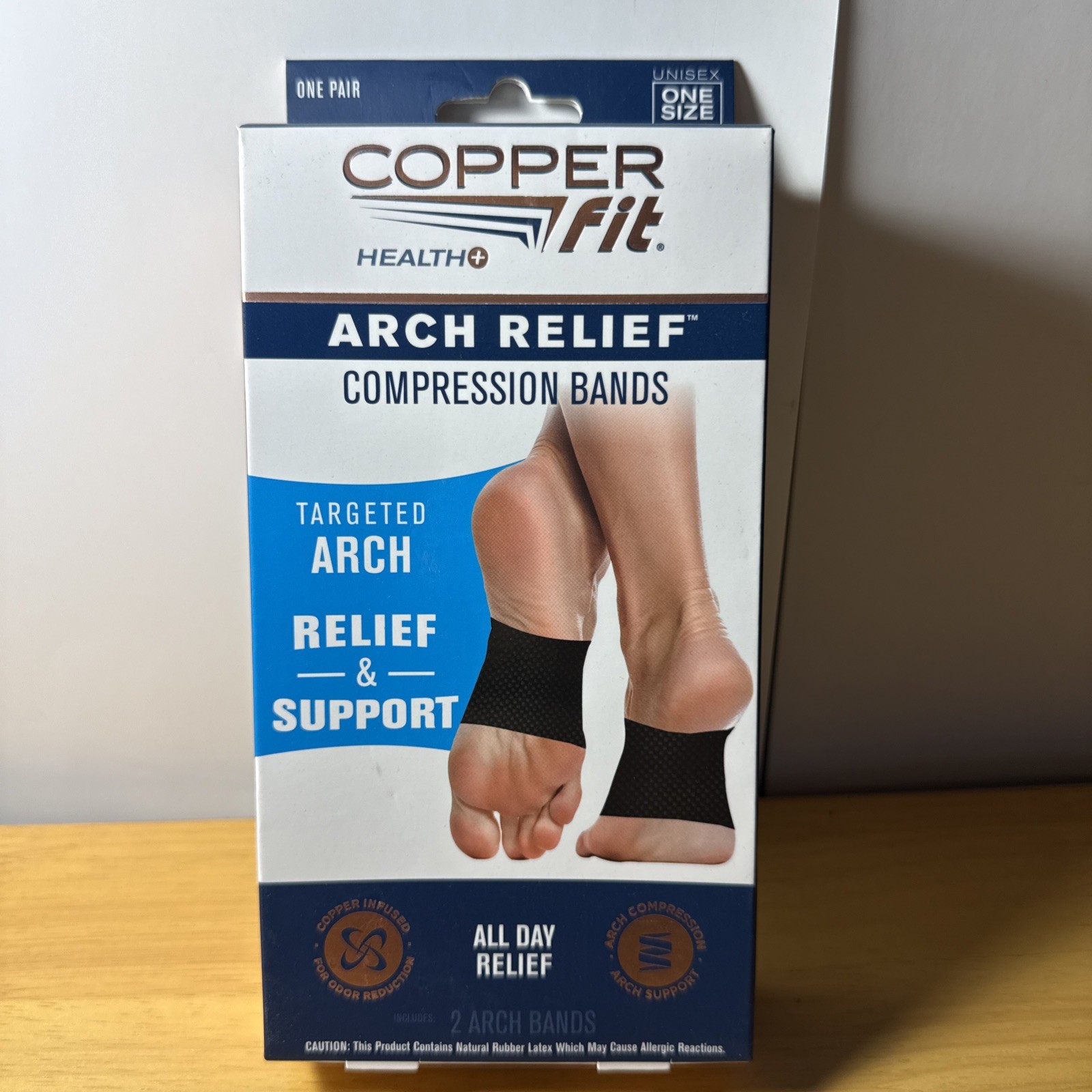 Copper Fit Health Arch Relief Compression Bands Unisex One Fits Most