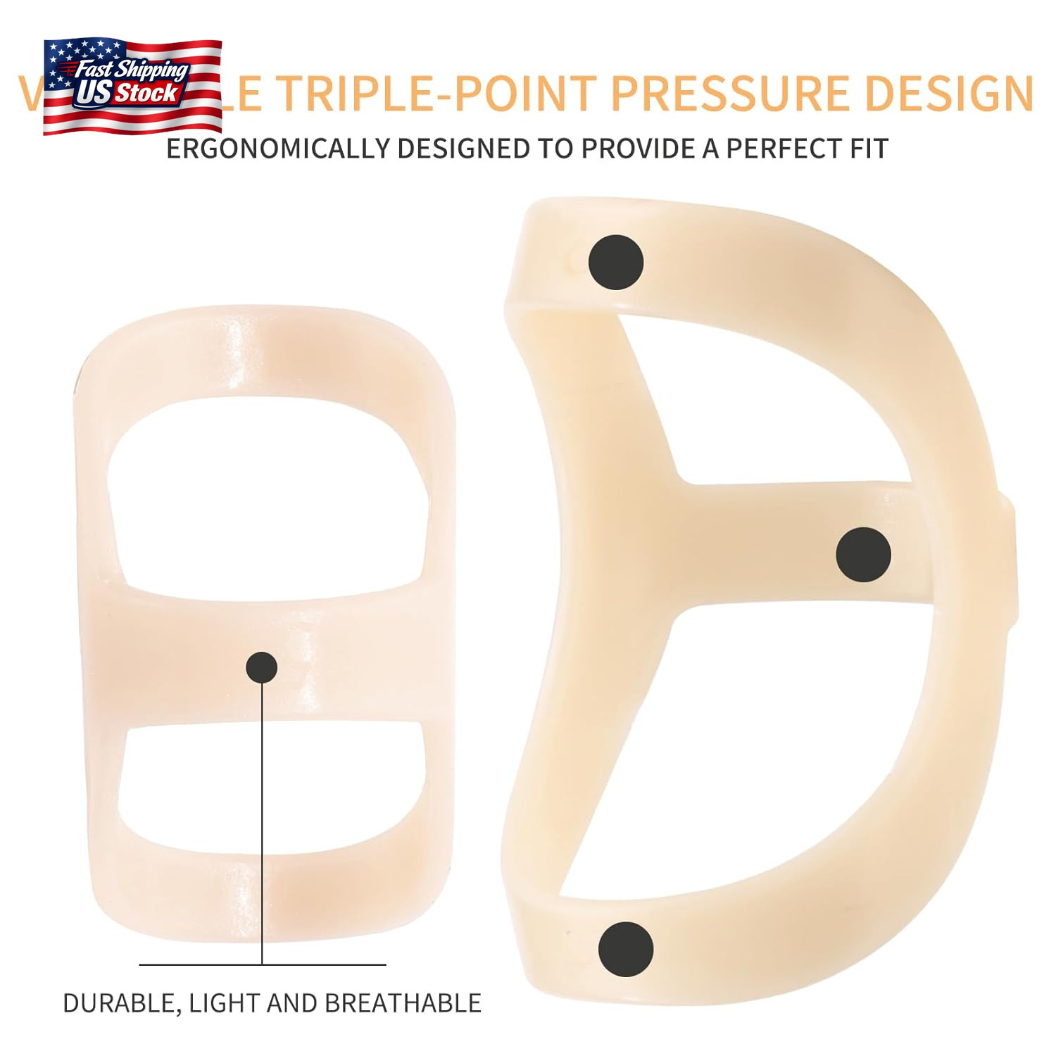 CAGSIG Oval Finger Splints, 5PCS Oval Trigger Finger Splint for Trigger/Mallet/A