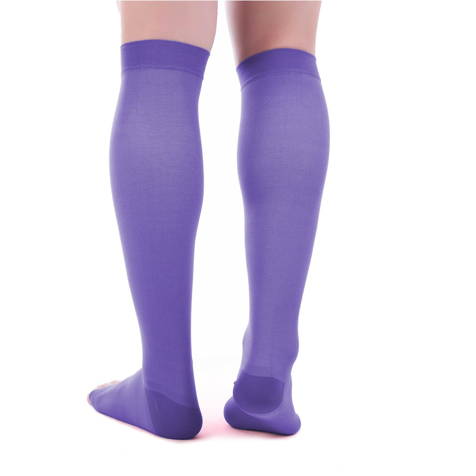 Doc Miller Open Toe Socks Compression Stockings 20-30mmHg Sleeves, Varicose Pain