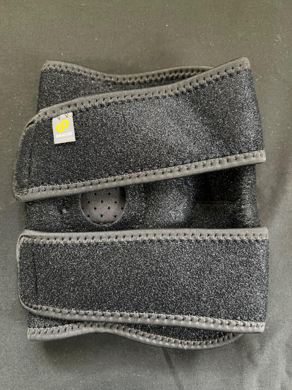 Adjustable Black Knee Fulcrum Wrap By Bracco For Support & Stability