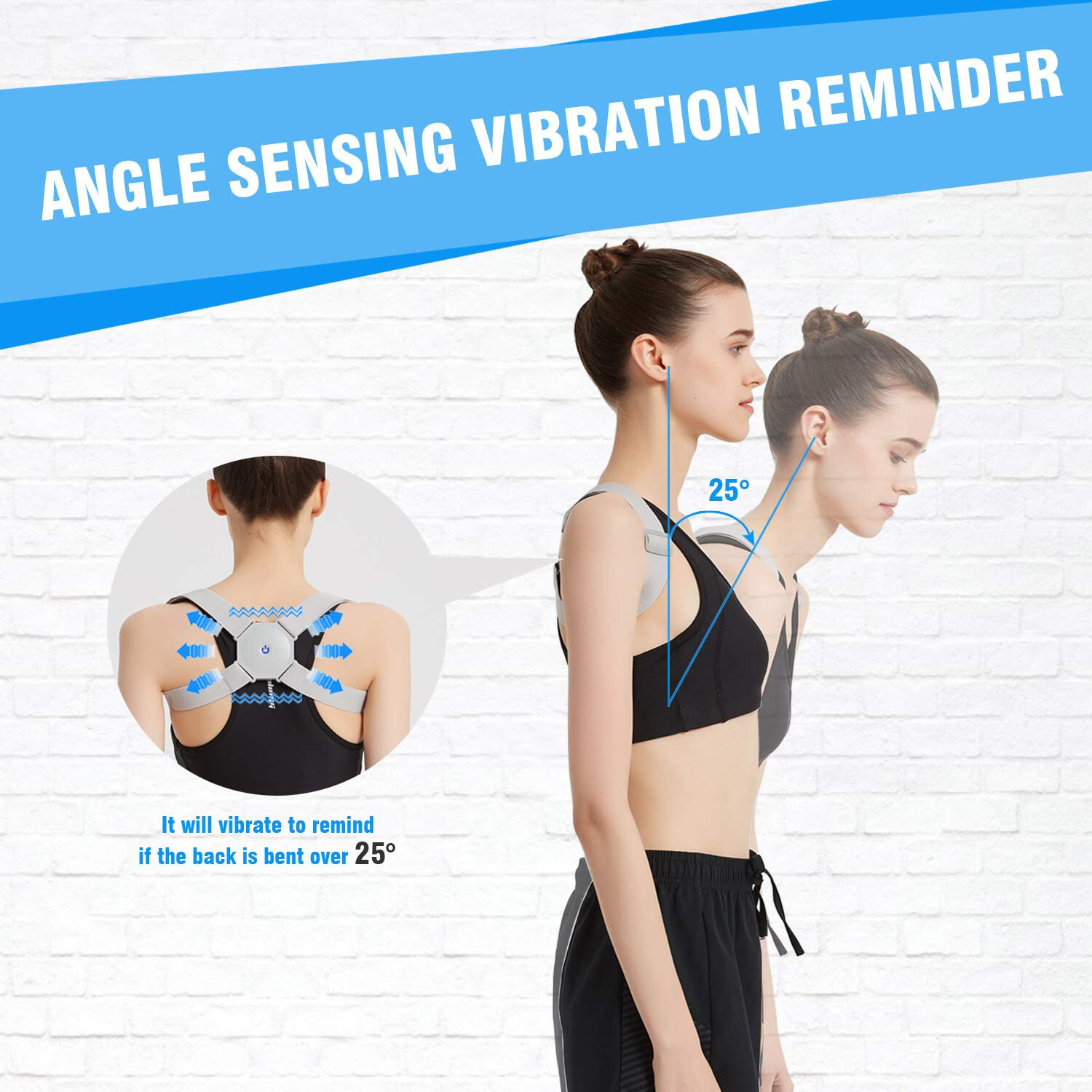 Smart Posture Corrector, Dr. Comfy Electronic Back Relief Correction Adjustable