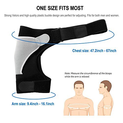 Shoulder Stability Brace Adjustable Neoprene Support for Pain Rotator Cuff