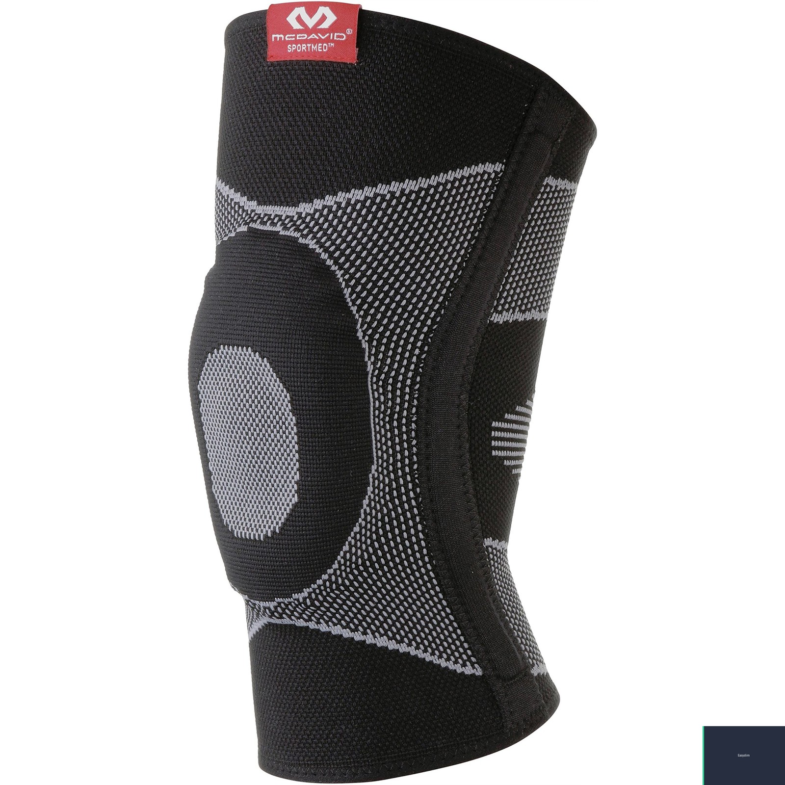Compression Knee Sleeve, 4-Way Stretch with Gel Pad, Small, Black