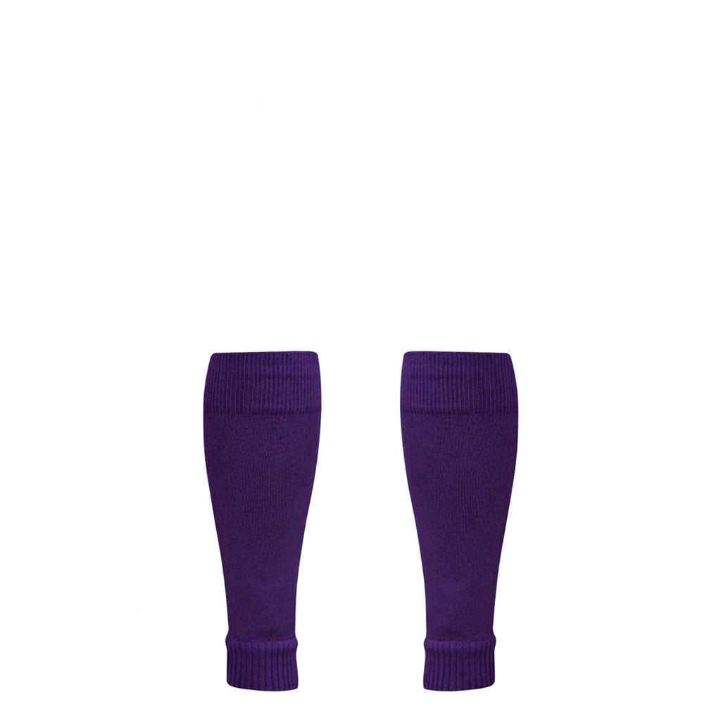MK Socks Soccer Football Leg Sleeves – Shin Guard Hold, USA Made, Purple