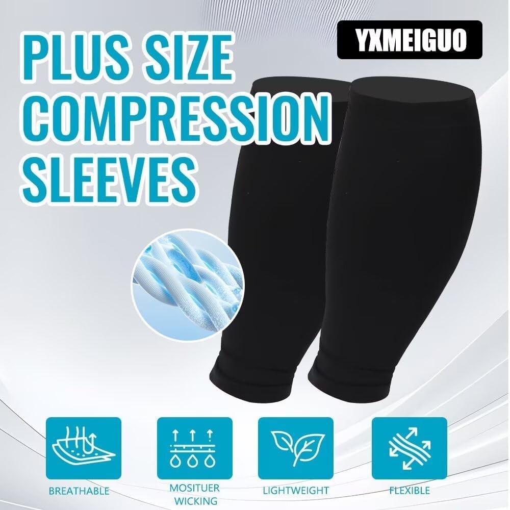 Plus Size Compression Sleeves for Calves Women Wide Calf Compression Legs Sle…