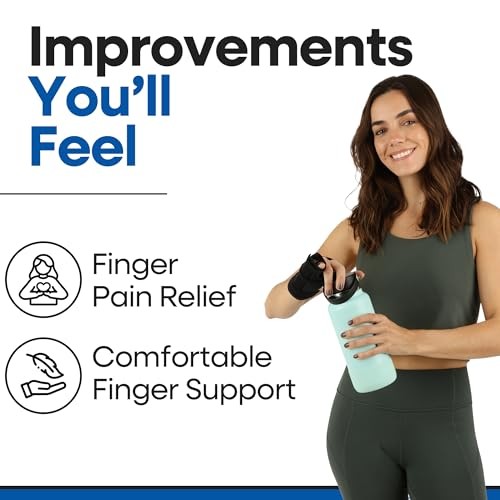 Pinky Finger Splint Boxer Fracture Brace | Ulnar Gutter Medium Black Right Hand