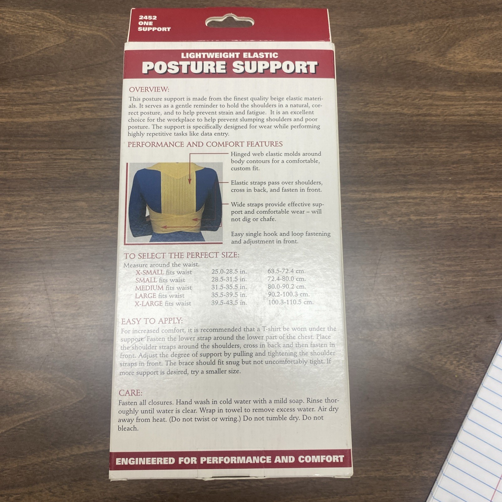 OTC Posture Support M Beige BRAND NEW