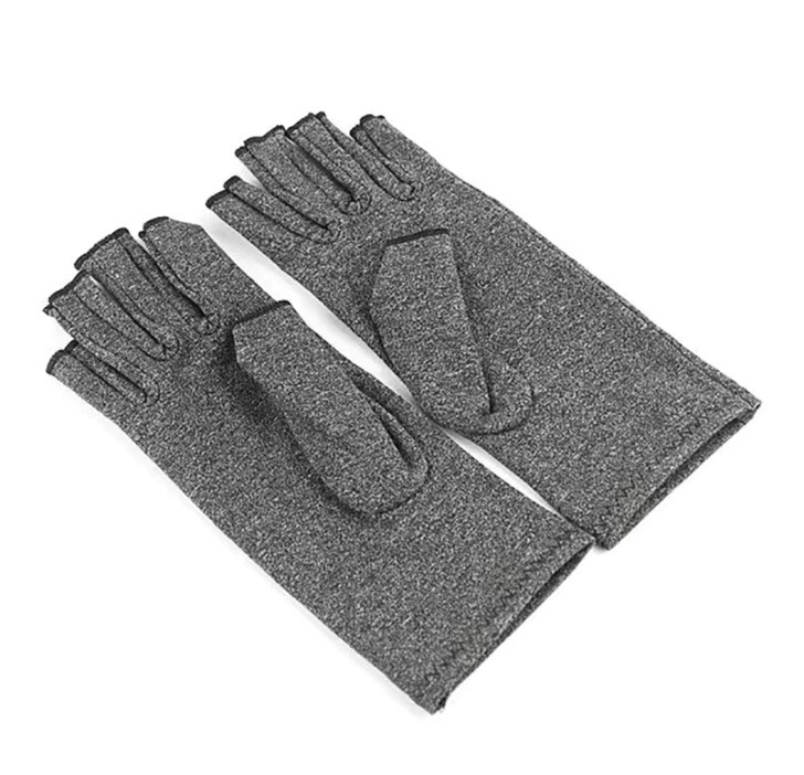 Anti Arthritis Compression Gloves M Fingerless Support Rheumatoid Hand Relief