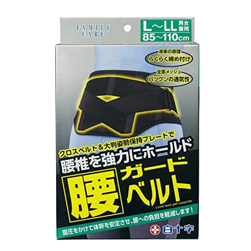 Hakujuji Waist Guard Belt L-LL 1 piece Unisex Full Mesh