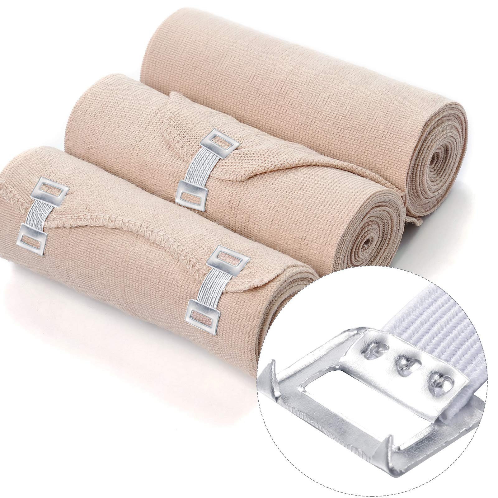 100 Pieces Bandage Clips Only Elastic Bandage Wrap Clips Stretch Metal Clasps…