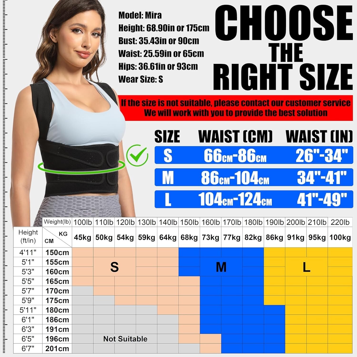 Adjustable Posture Corrector Low Back Support Shoulder Brace Belt for Men Women