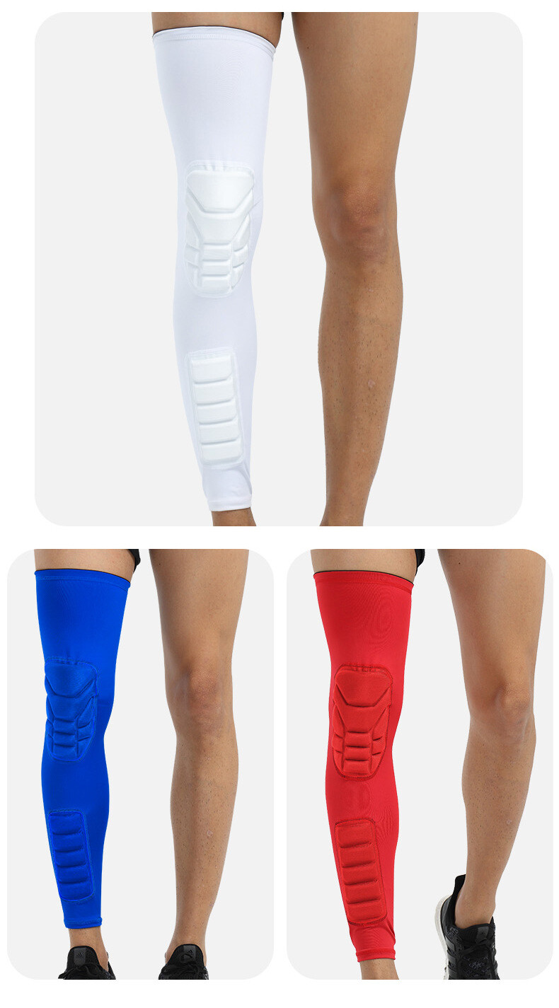 Compression Long Sleeve Support Leg Knee Pad Brace Sport Pain Guard Men Women