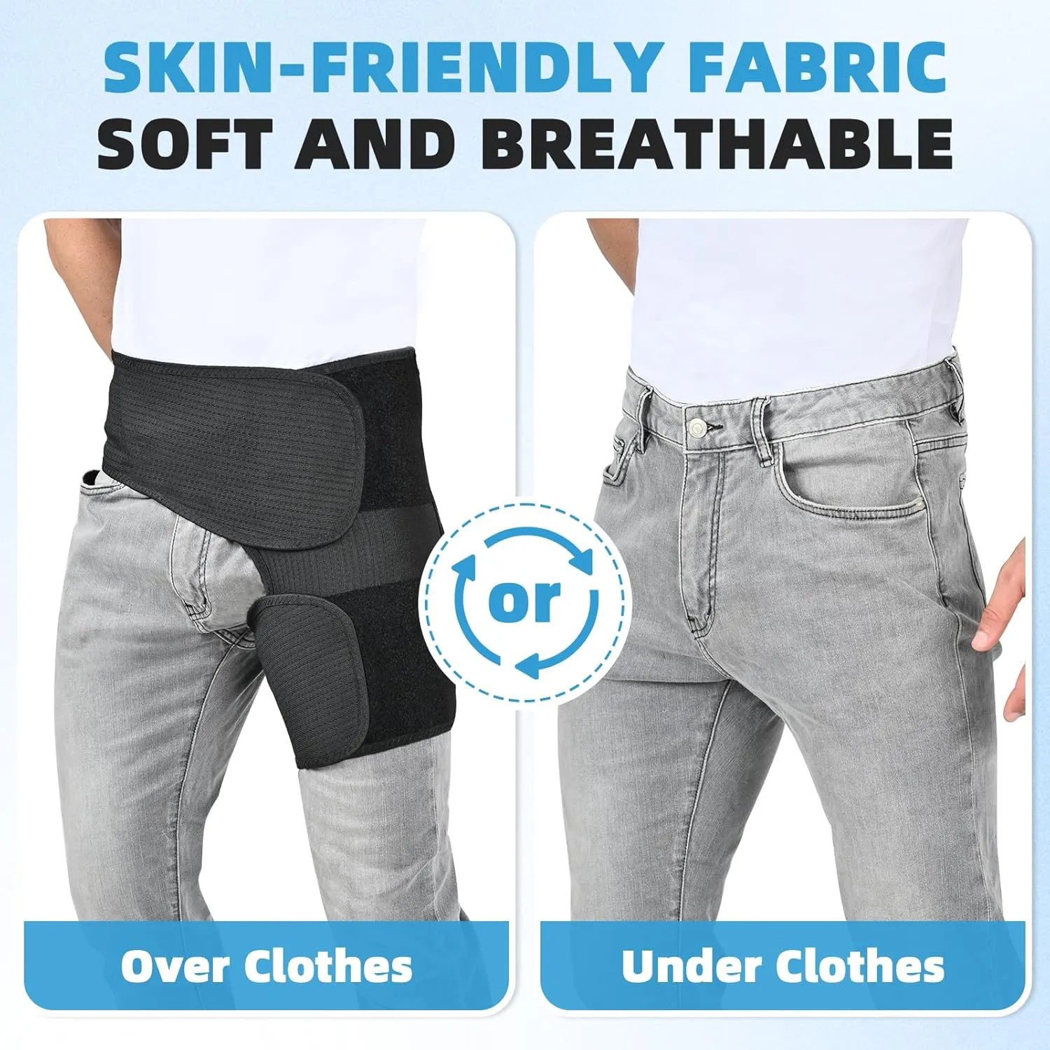 Adjustable Hip Brace For Sciatica Pain Relief SI Joint Belt Support Left Large