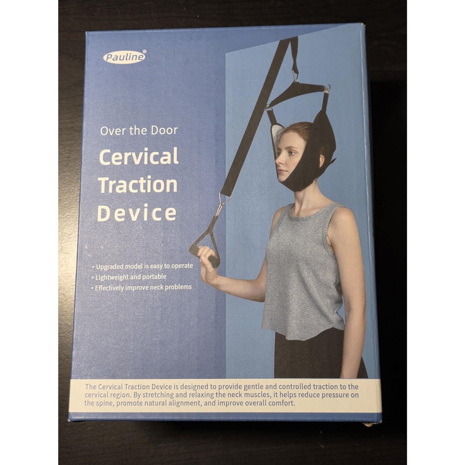 Over Door Cervical Neck Traction Device Adjustable Padded Sling 300 lb