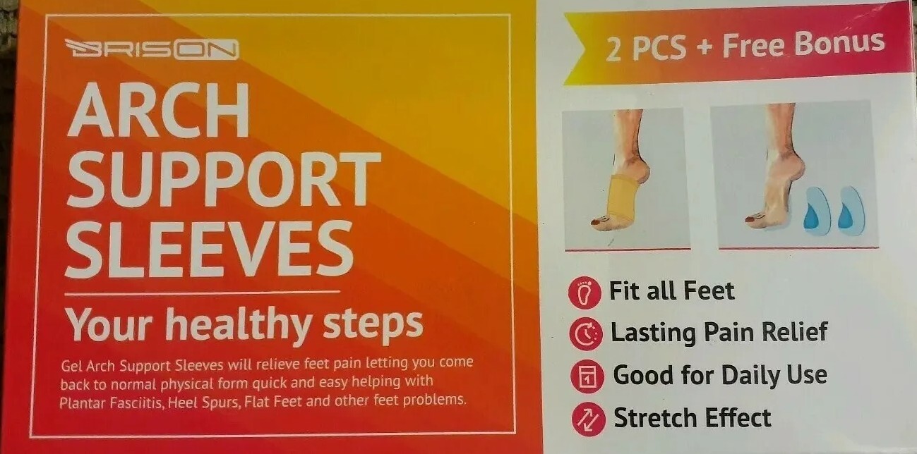 Arch Support Sleeves 2 pcs. + Free Bonus