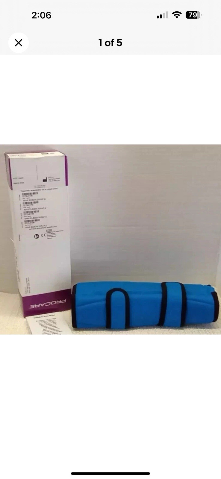 PROCARE IMAK Elbow Wrap – Universal Size- Dark Blue. New. Ref: 79-81190