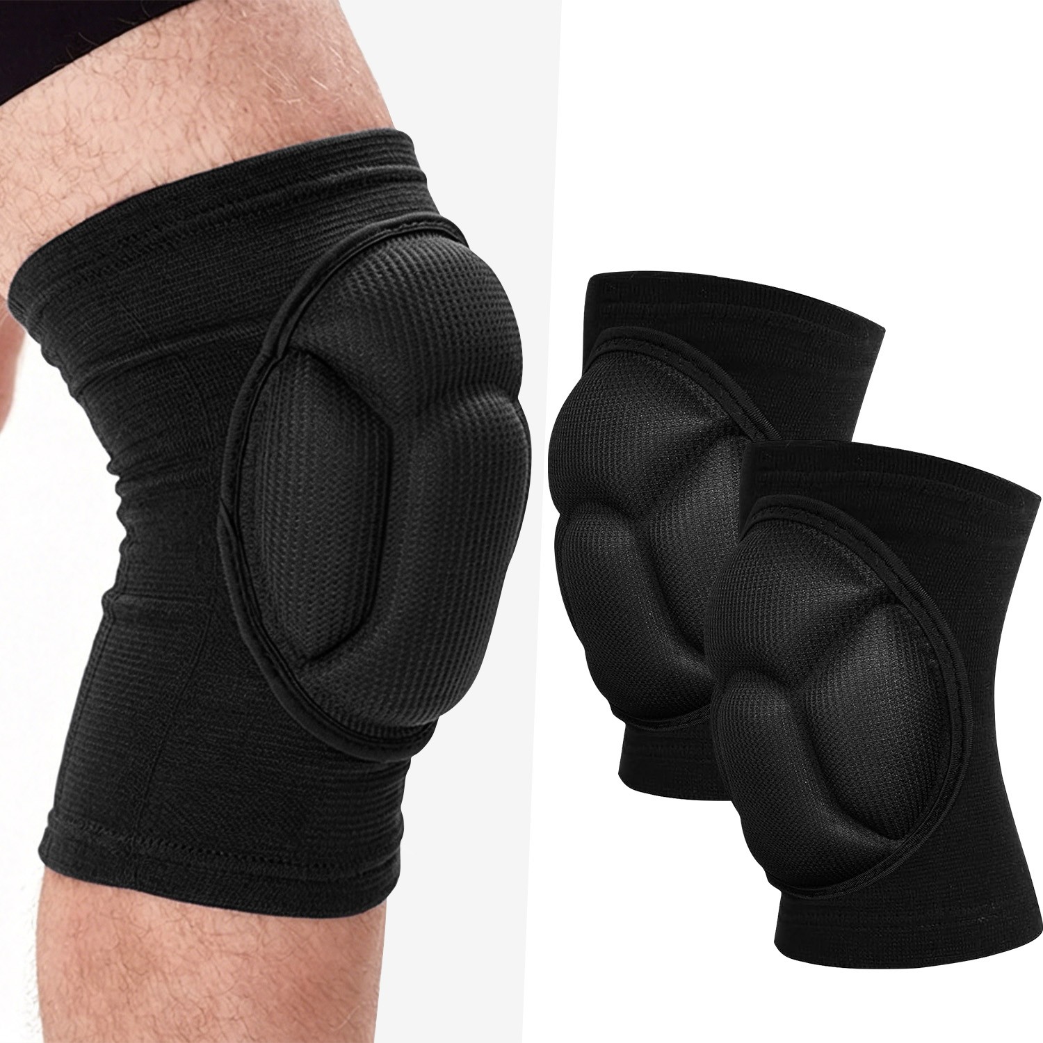 Protective Knee Pads, Thick Sponge Anti-slip, Collision Avoidance Knee Sleeve US