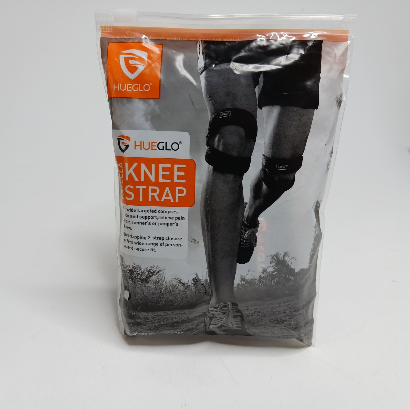 Hueglo Patella Knee Strap Compression & Support For Runner’s/Jumper’s Knee Sz M