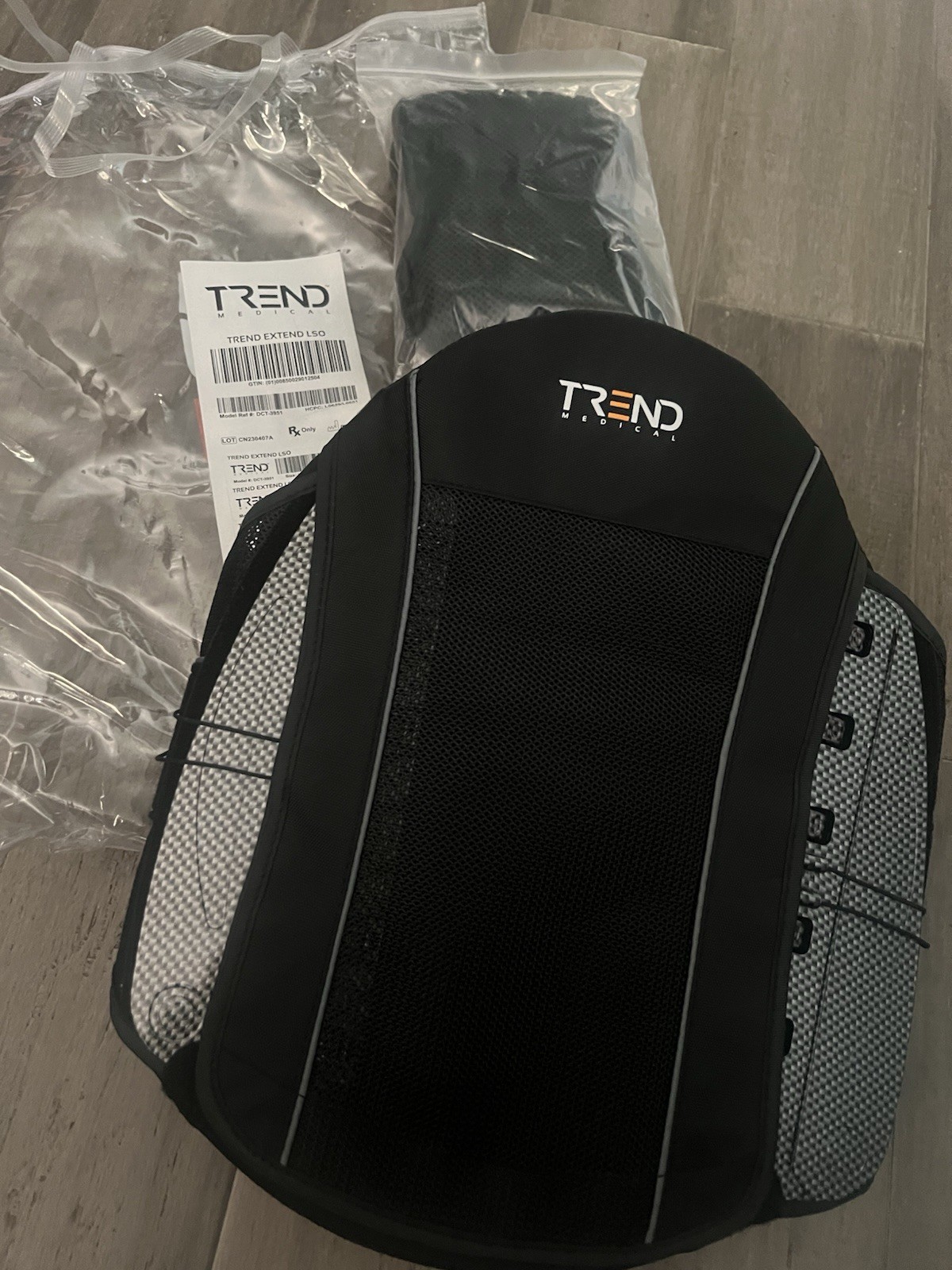 Trend Extend LSO DCT-3951 Adjustable Back Brace Support Universal Fit 22-55” New