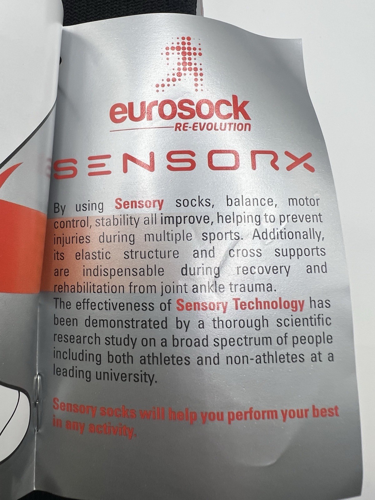 eurosock SENSORX Ankle Support Proprioceptive Control Over The Calf Large