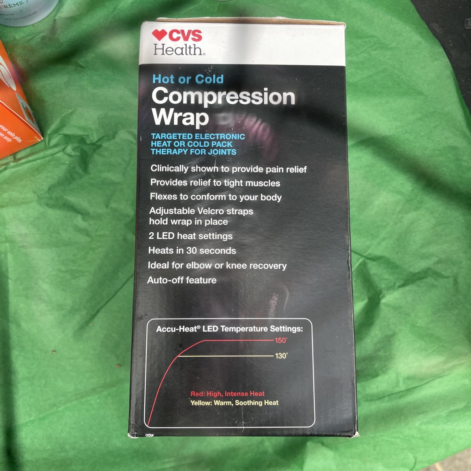 CVS Health Hot or Cold Compression Wrap w Targeted Electronic Heat or Cold Pack