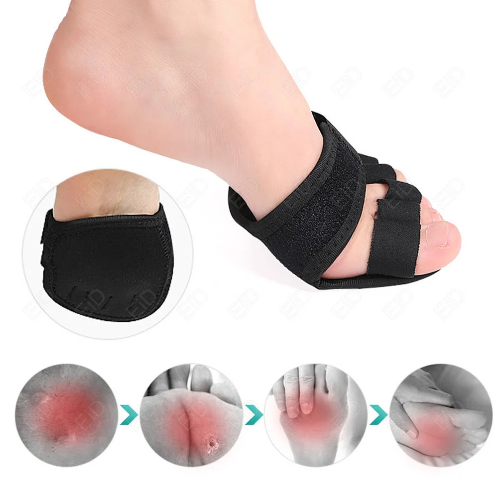 Adjustable Metatarsal Forefoot Pads Half 5 Toe Bunion Sole Forefoot Fabric Pads