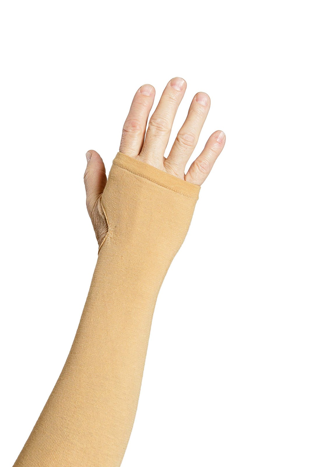 GeriGlove Elderly Skin Protector Arm Sleeve Large/Beige One Pair Made in USA