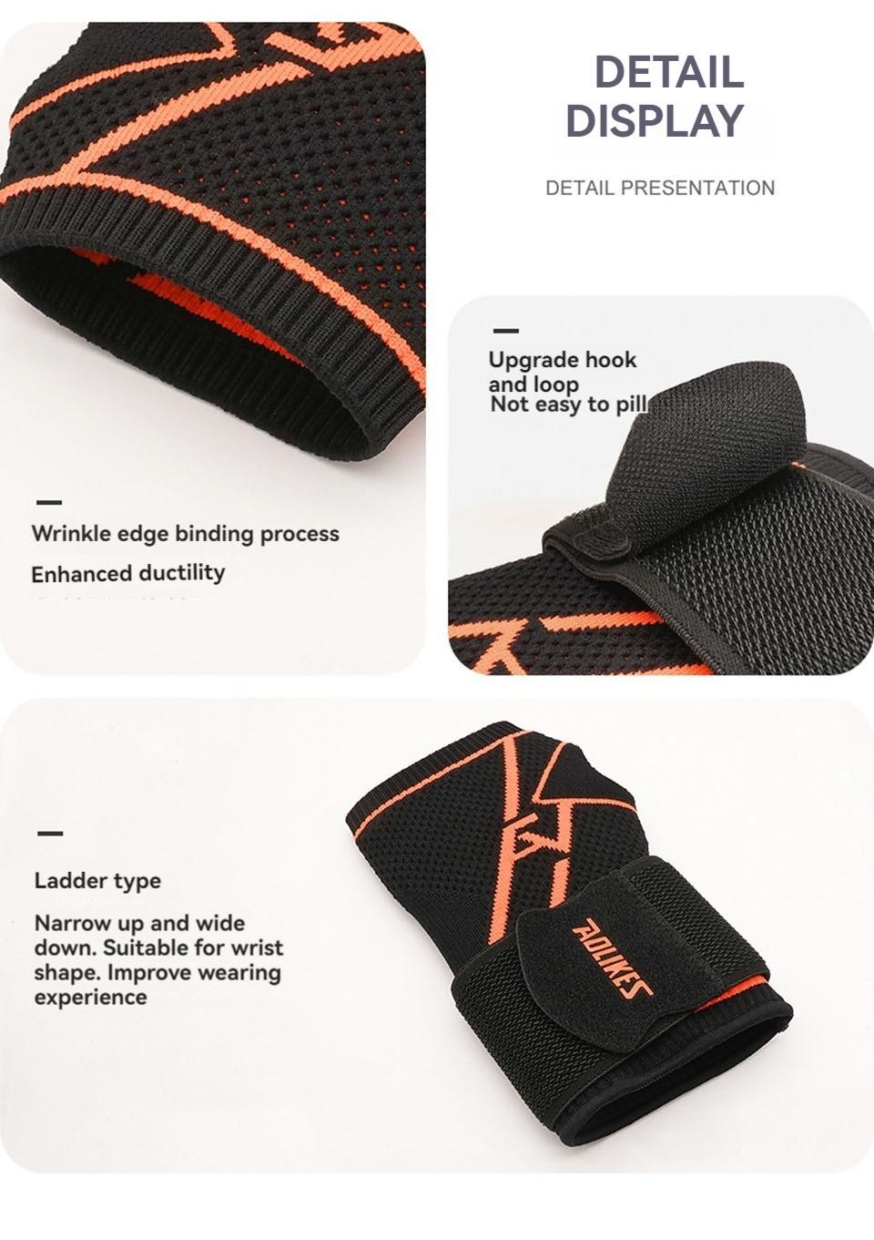 Aolikes 1pc Wrist Guard Support Arthritis Gloves Sprain Band Elastic Bandage Wri