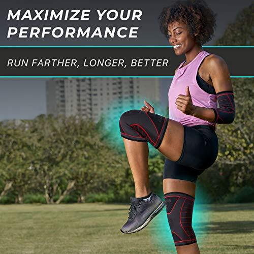 Rodilleras Gym Para El Dolor Levantar Pesas Deportivas Compresion Rodillera, XL: