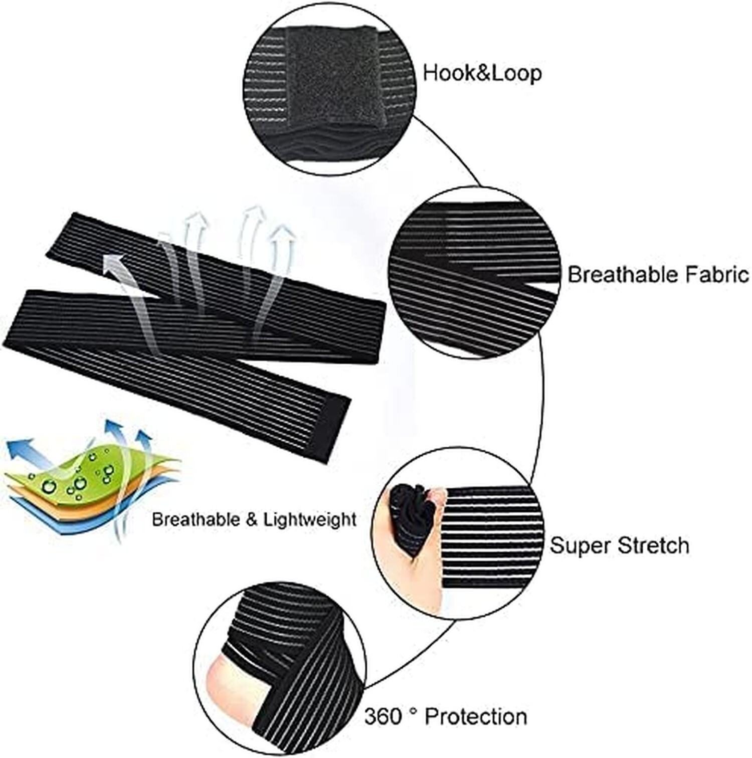 Elastic Lower Leg Calf Compression Support Bandage Sleeve Wrap for Women and …