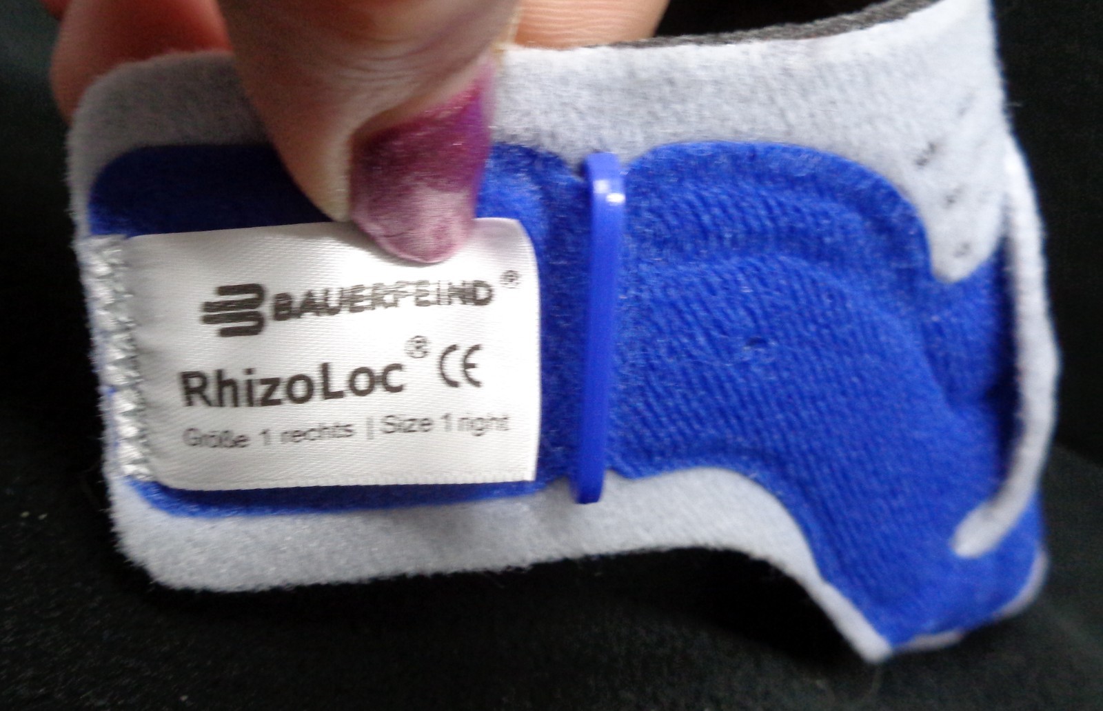 BAUERFEIND Rhizoloc Adjustable Thumb Brace: Right Hand (One Size)