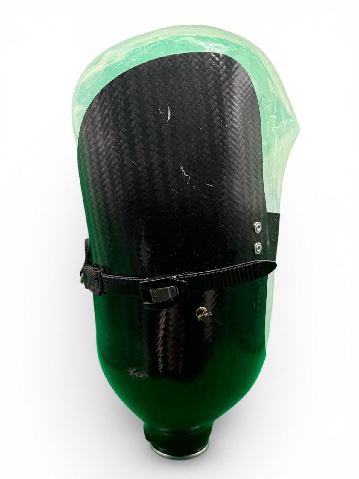 Left above knee prosthetic socket. Not for medical use.