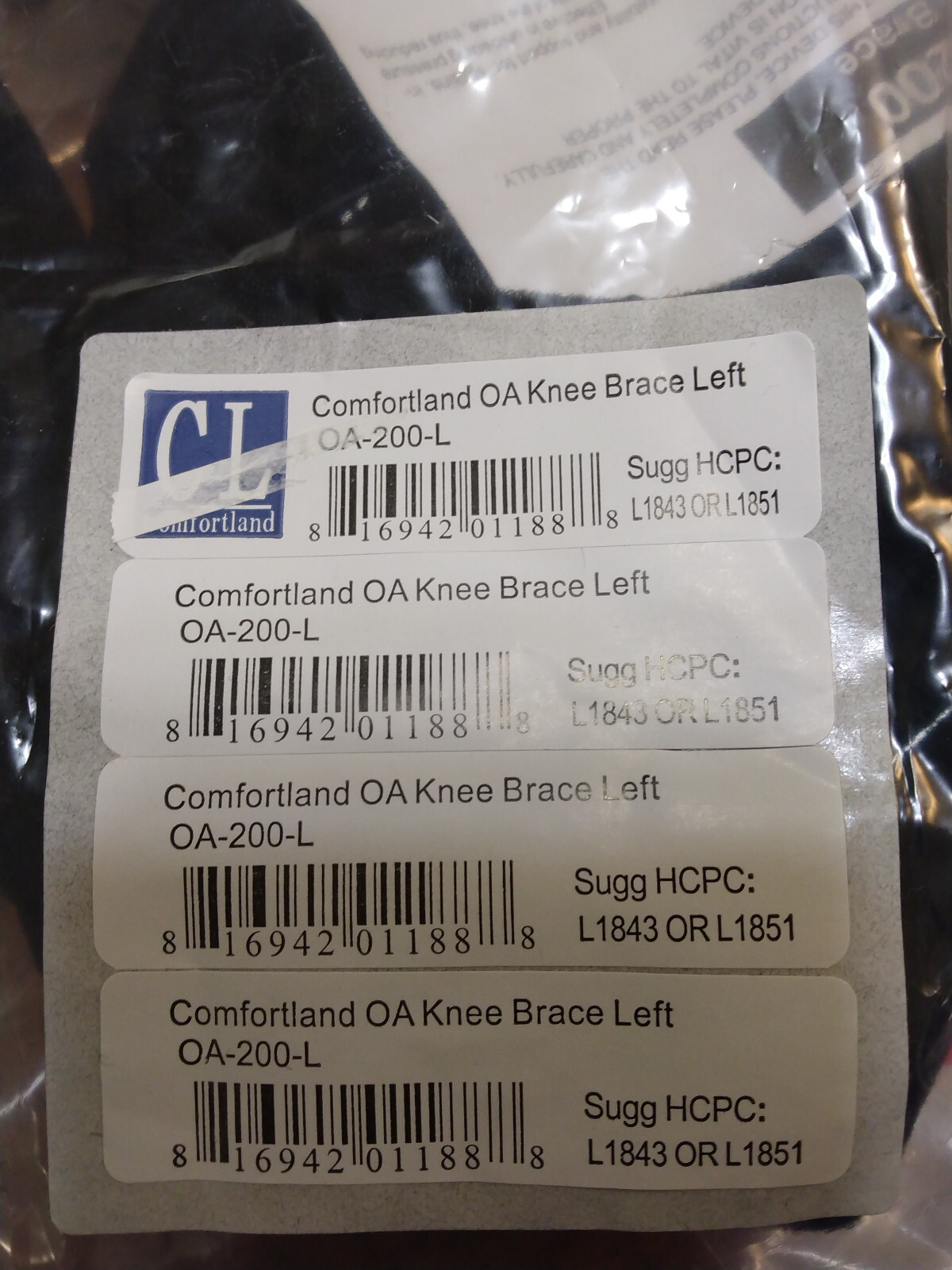 2 Comfortland OA-200-L OA-200-R Knee Brace Left & Right (Pair) With Tools & Bag
