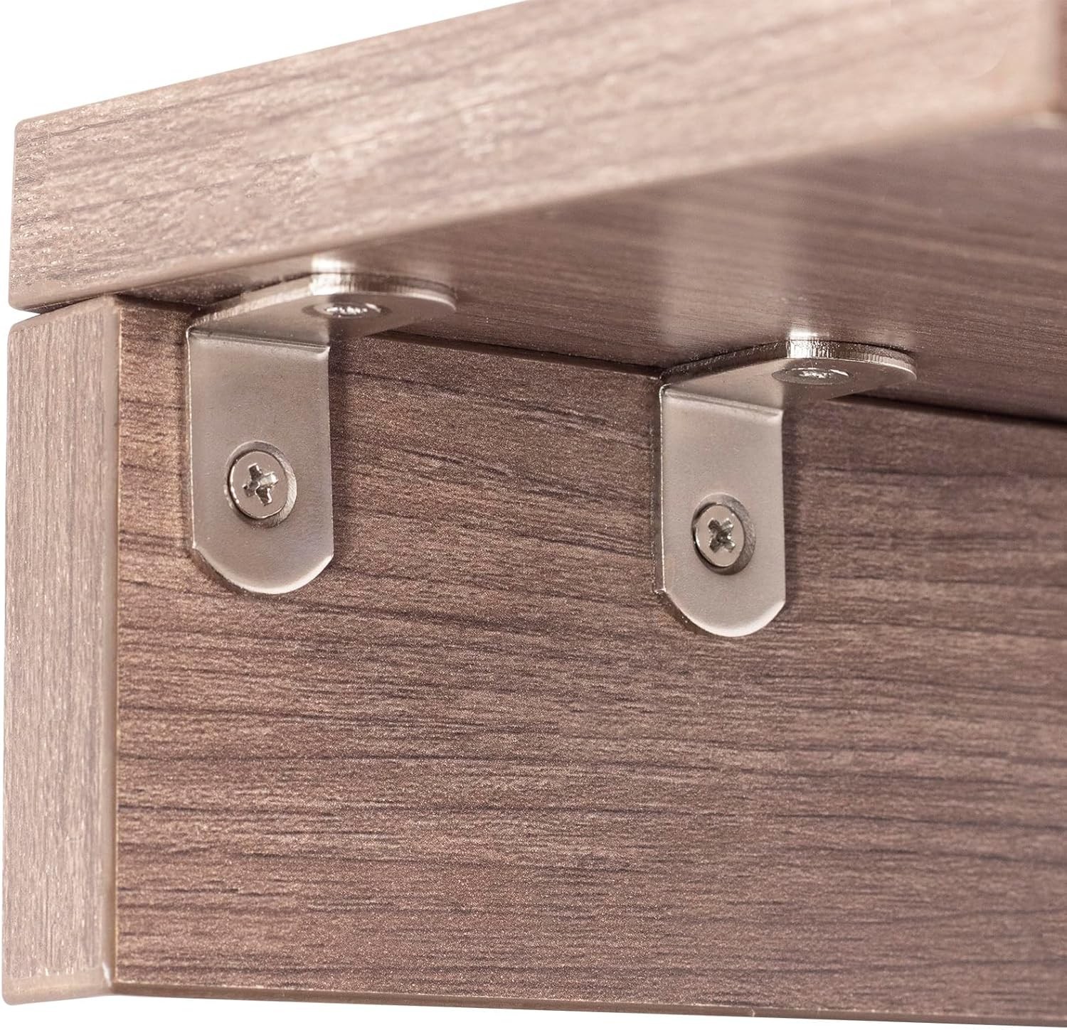 Heavy-Duty Nickel Plated L Brackets – 16 Pcs with Screws for Easy Installation