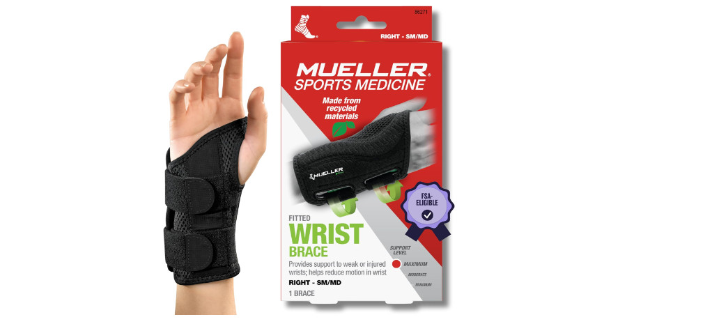 MUELLER Sports Medicine Green Fitted Wrist Brace
