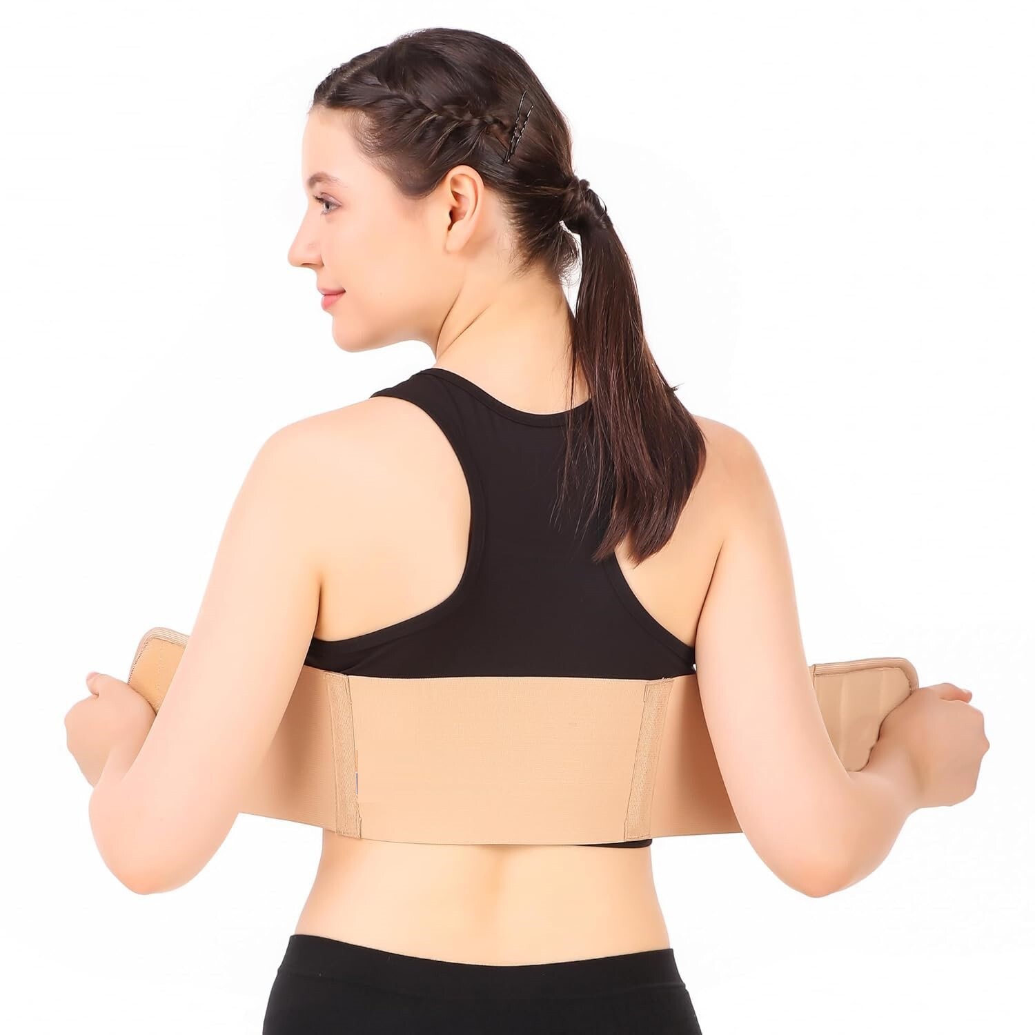 Chest Rib Belt Elastic Wrap Injury Binder Compression & Support Brace for M & F