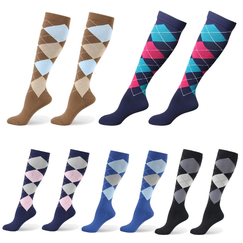 5 Pairs Women Compression Tube Stockings Knee High Socks for Edema